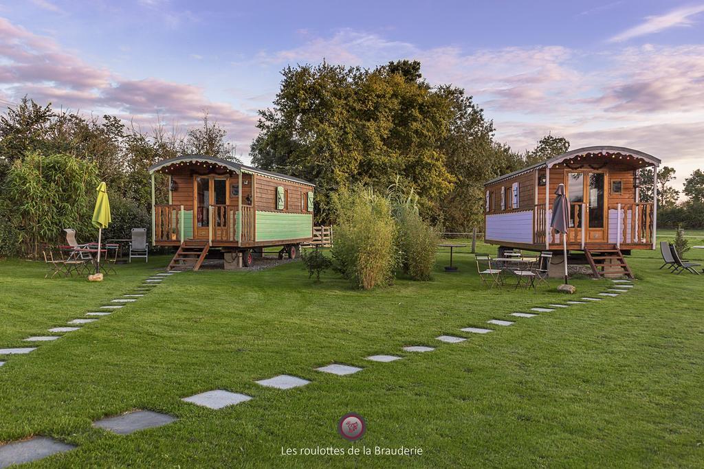 Les Roulottes De La Brauderie Vila Brissarthe Exterior foto